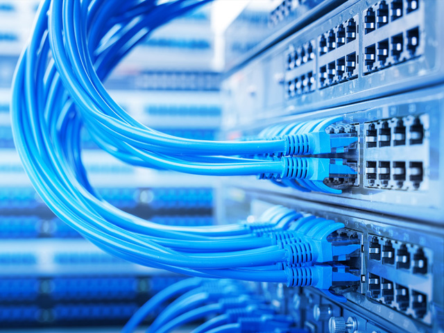 networking ports illustrating IT hardware