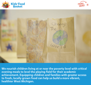 kids food basket screenshot